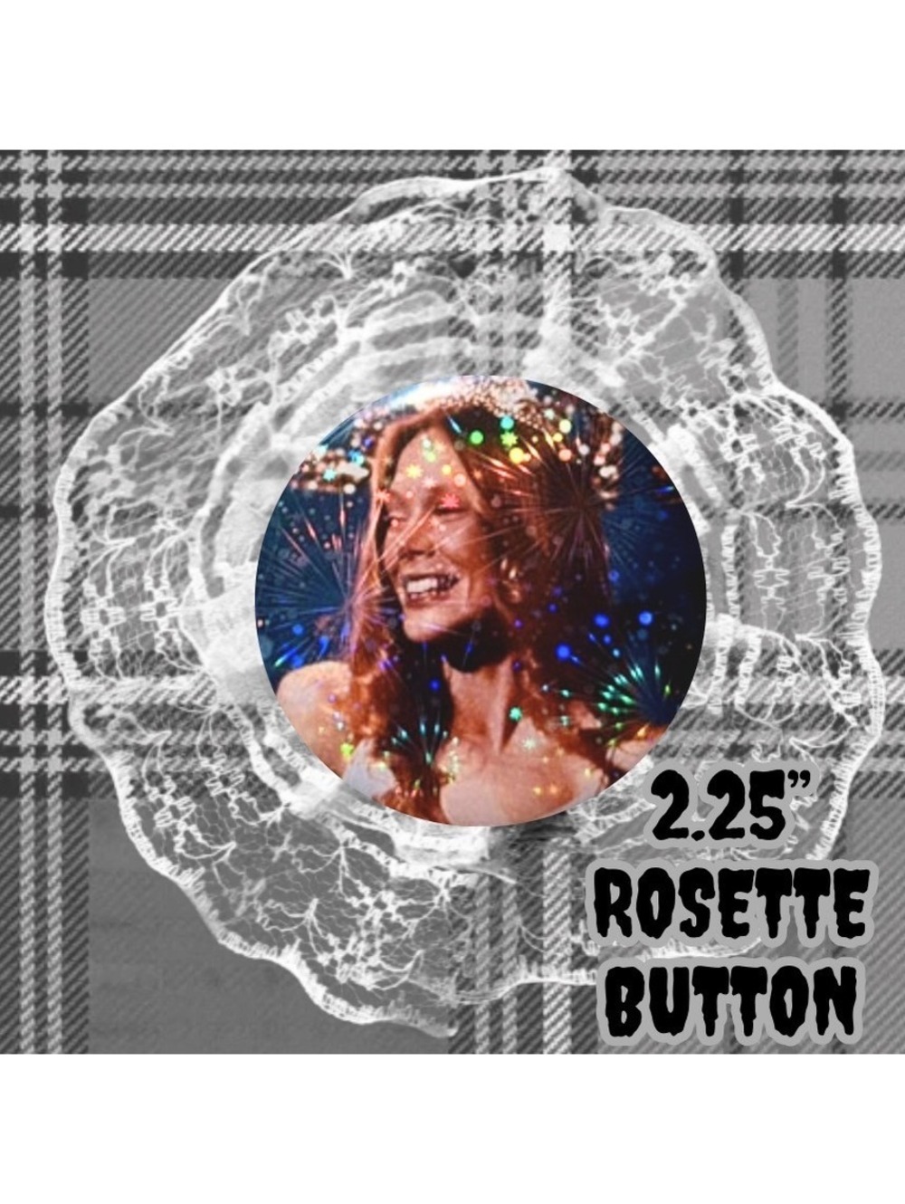 Carrie Stephen King 2.25" Handmade Button